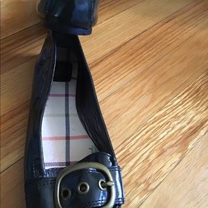 Coach Shoes - COACH black patent leather flats w/buckle size 8 Coach Shoes - COACH black patent leather flats w/buckle size 8